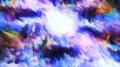 Abstract Colorful Fluid Paint Swirl Motion Background