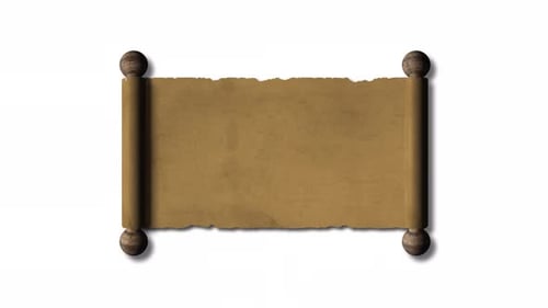 Vintage Paper Scroll Reveal Title Animation