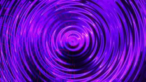 Neon Purple Fluid Ripples Loop Background