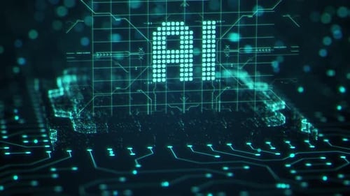 Inteligencia artificial y minería de datos ChatGPT Tecnología de chip de computadora de aprendizaje profundo Futurista