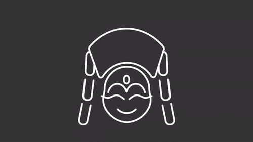 Animated Kumari white icon