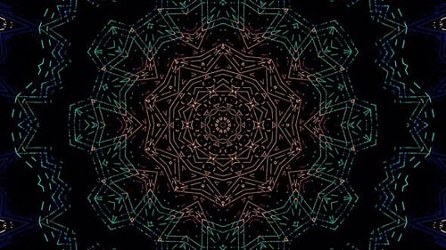 background moving stripes and flashing with shining light lines. Animation with circles