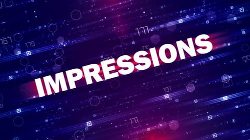 Tech Background With Impressions Text