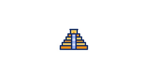 Chichen Itza Pyramid Animated Icon