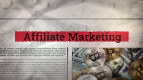 Affiliate Marketing News Headline Reveal on Grunge Newspaper