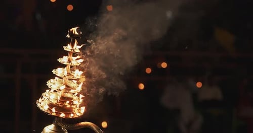 Varanasi India Man Makes Movements