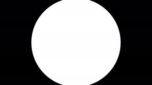 Glamour Collection: Filling of a black background with an expanding white circles in a center