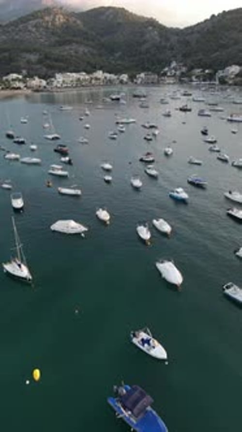 Aerial video over Avinguda de Gabriel Roca i Garcías, Palma de Mallorca island, Spain