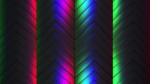 4 K Glossy Metal Arrows Pattern