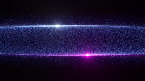 Dynamic Futuristic Particle Wave Background Animation