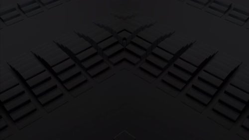 Animated Geometric Dark Cube Grid Background