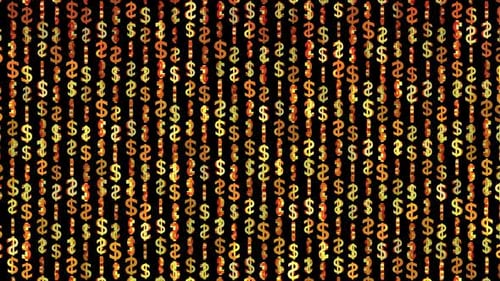 Golden Dollars Background Loop