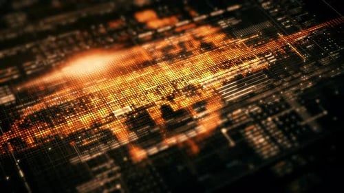 Fortschrittliche Benutzeroberfläche für die Datenmatrix-Simulation mit einer hochmodernen digitalen Umgebung mit einer dynamischen und immersiven