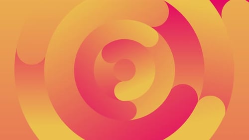 Animation d'arrière-plan bouclable de formes géométriques circulaires