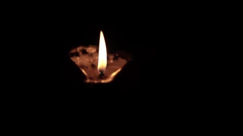 Candle light in the dark