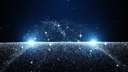 Abstract Sparkling Particles Light Flare Background