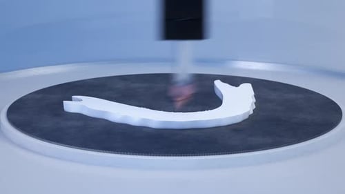 3D Printing Medical Jaw Model Creation Animation
