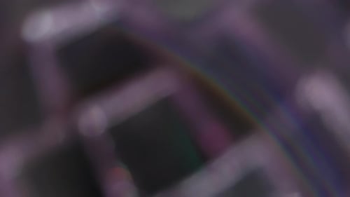 Abstract Rainbow Light Leak with Blurred Background