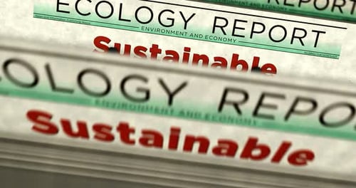 Sustainable green eco industry newspaper printing press