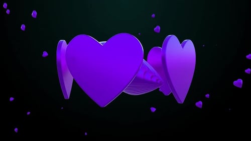 Valentinstag-Hintergrund Purple Loop