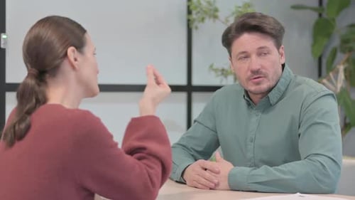 Upset Business People Arguing in Office