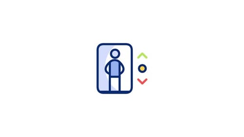 Animiertes Aufzug-Symbol