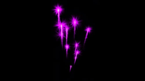 Vibrant Rising Sparkler Trails Animation