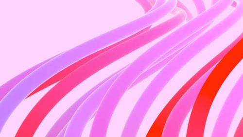 Serene Ripples: Soft Pink Wavy Lines Flowing Loop with Gentle Design