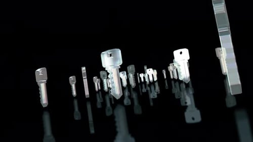 Wichtiges Cybersicherheitssymbol 3D-Glas