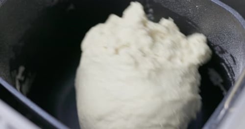 Dough Mixing in a Kitchen Mixer Bowl