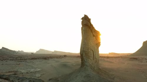 Monument Valley Rock Formations in Land in Qeshm, Iran