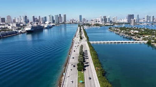 Downtown Miami At Miami In Florida United States.