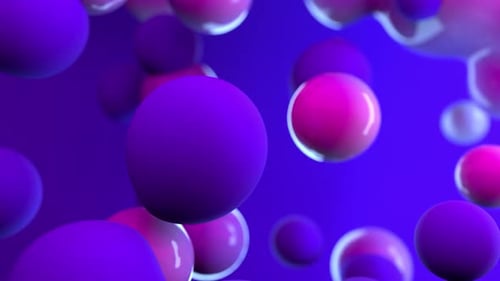 Fluid Abstract Blobs Animation Loop in Pink and Purple