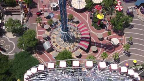 Tel Aviv amusement park closed with no people, during Corona virus.