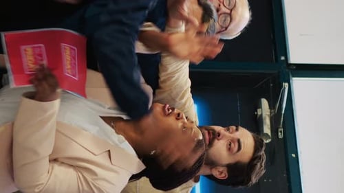 Business Team Celebrates Project Success Together