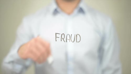 Fraud, Writing on Transparent Screen