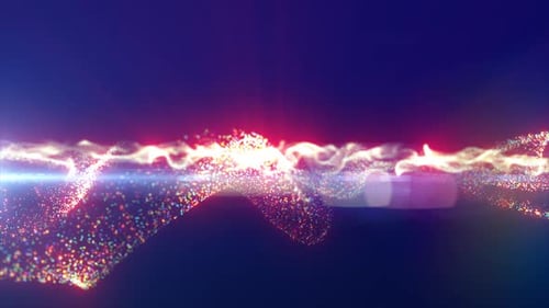 Rainbow energy glowing magic waves with light rays lines