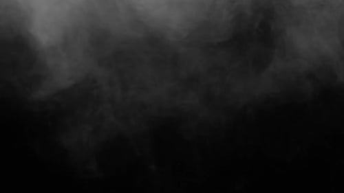 Abstract Smoke and Fog on Black Background