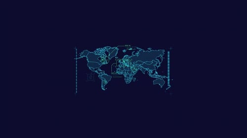Looped Animation of a World Map HUD Element