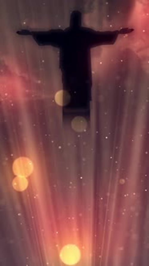 Easter Worship Background Christ Calling V2 - Vertical Background