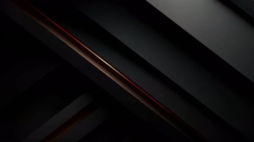 Elegant Dark Abstract Geometric Background with Subtle Metallic Gold Lines