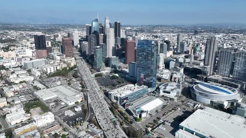 Highrise Buildings at Los Angeles in California United States.