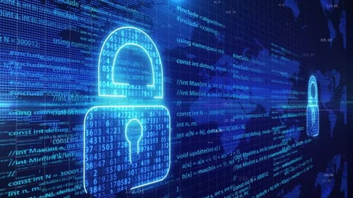 Concept Of Code Lock And Network Security