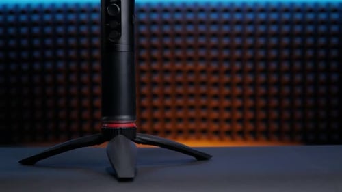 Camera Stabilizer on Tripod Tilts Upward