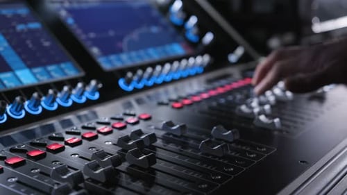 Electric Machine on Table for Working of Sound Designer or Club Dj