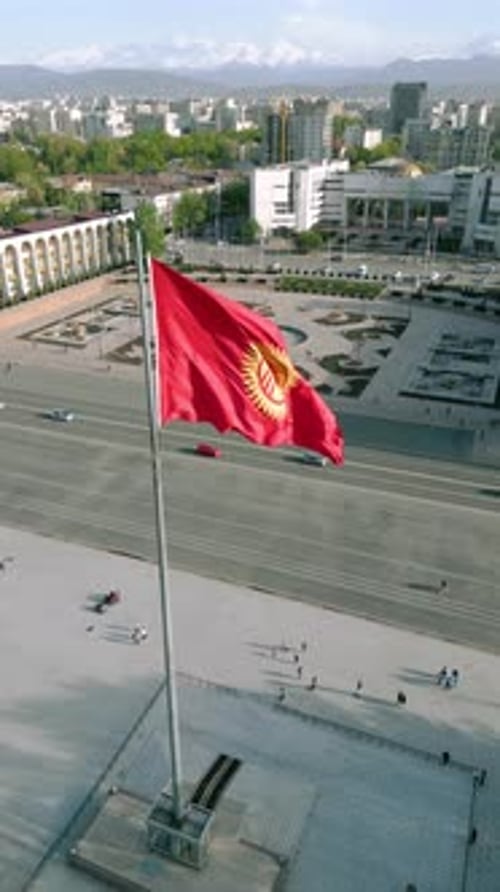 Ala-Too central square of Bishkek city
