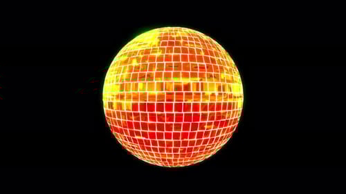 Abstract Glowing Grid Sphere Animation