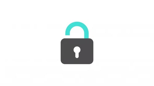 Animated Lock and Unlock Security Icon