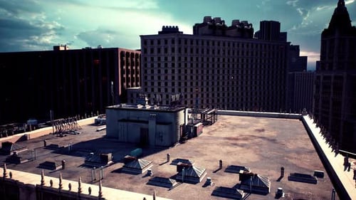 A City Rooftop with a Stunning View