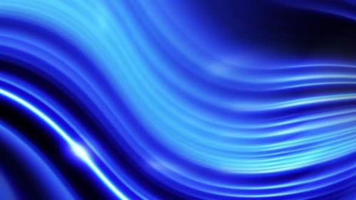 Dynamic Abstract Blue Light Energy Flow